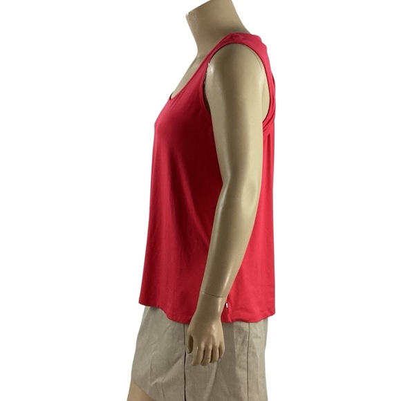 Marika Geranium Back-Cutout Twist Scoop Neck Tank 1X - Picture 4 of 7
